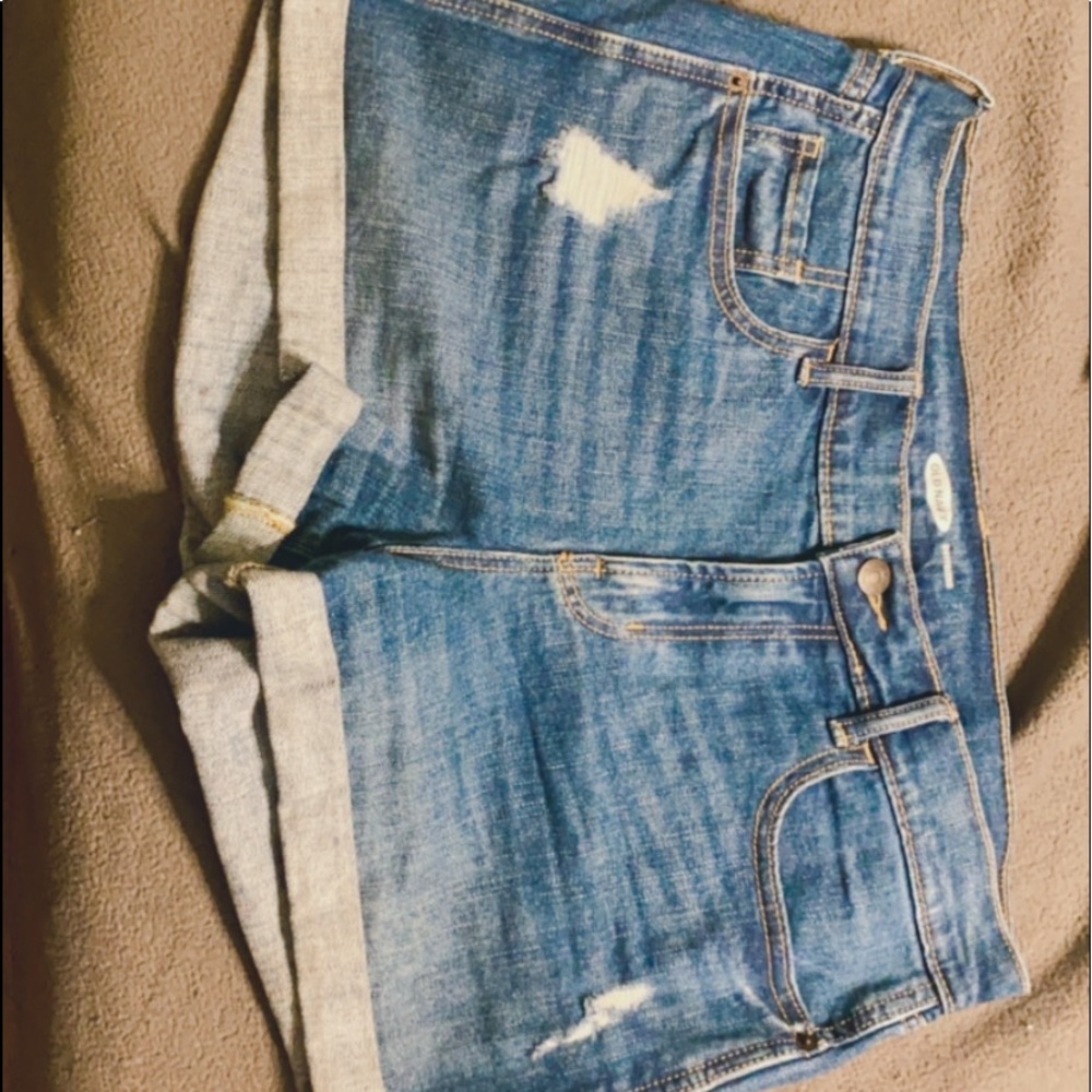 Old Navy boyfriend style jean shorts